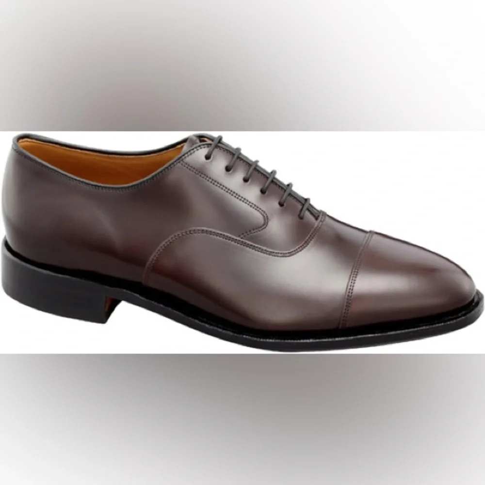 NEW!! Men’s Johnston & Murphy Melton Bordeaux Cap Toe Oxford Lace Up Size 13EEE